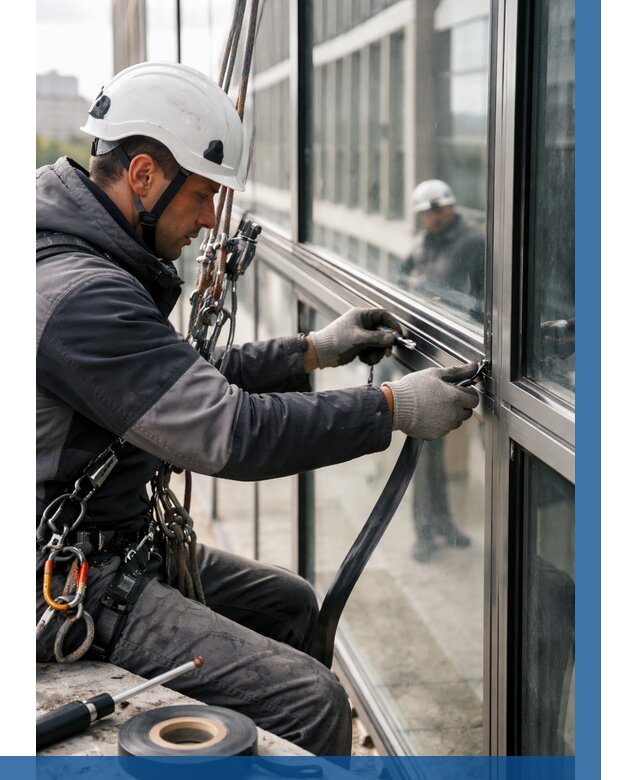 Ремонт витражных конструкций в Выксе от 3630 р. | ВЫСОТНИК-Вкс