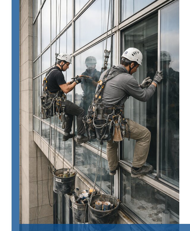 Ремонт витражных конструкций и фасадного остекления в Выксе