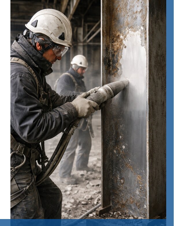 Удаление старой краски с металла в Выксе от 467 р. | ВЫСОТНИК-Вкс