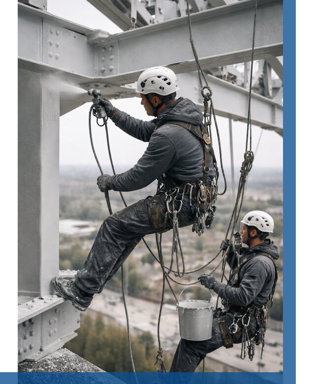 Покраска металлоконструкций на высоте в Выксе 363 р |ВЫСОТНИК-Вкс