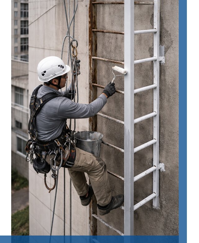 Покраска пожарных лестниц в Выксе от 4667 р. | ВЫСОТНИК-Вкс
