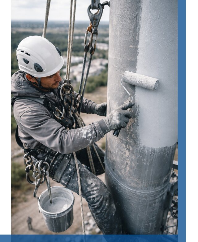 Покраска мачт связи под ключ в Выксе от 881 р. | ВЫСОТНИК-Вкс