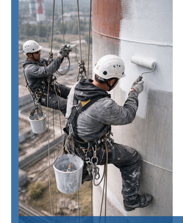 Покраска дымовых труб в Выксе: антикоррозийная защита и восстановление