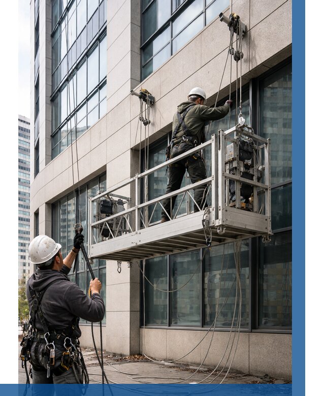 Монтаж и подъем фасадной люльки в Выксе от 12444 р. | ВЫСОТНИК-Вкс