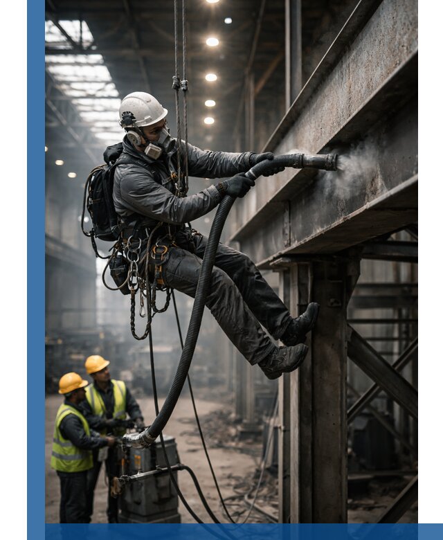 Обеспыливание конструкций в цехах промышленного производства в Выксе