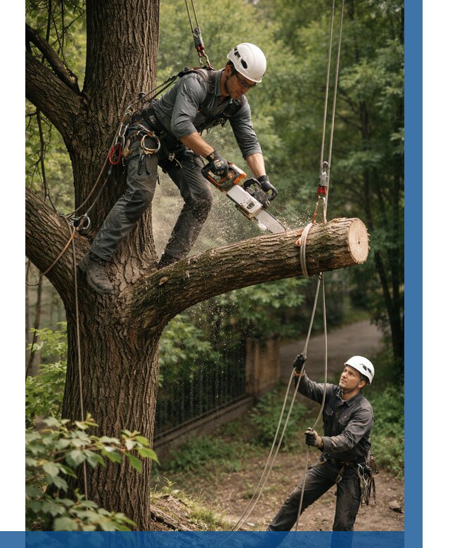 Спил деревьев альпинистами в Выксе от 8296 р. | ВЫСОТНИК-Вкс