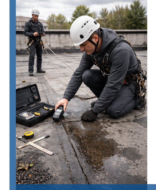 Обследование кровли на протечки и выявление дефектов в Выксе