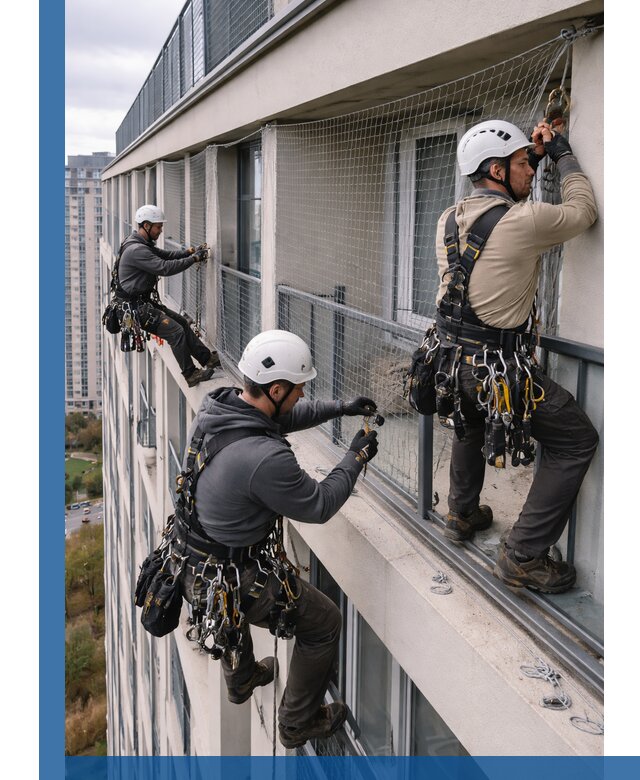 Профессиональный монтаж защитной сетки от птиц в Выксе